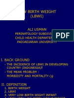 LBWI-Infeksi Neonatal - Thermoregulasi (DR Ali Usman)