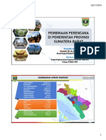 Paparan Kepala Bappeda Provinsi Sumbar - SEMREG JFP 2019