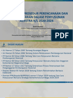 Sistem dan Prosedur Perencanaan dan Penganggaran dalam Penyusunan Renstra K/L 2020-2024