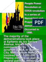 People Power Revolution of The Philippines EDSA Revolution