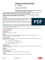 ABB List of Prohibited and Restricted Substances - Version 1.14 - PDF