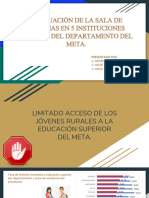 Adecuación de La Sala de Sistemas en 5 Instituciones Rurales Del Departamento Del Meta