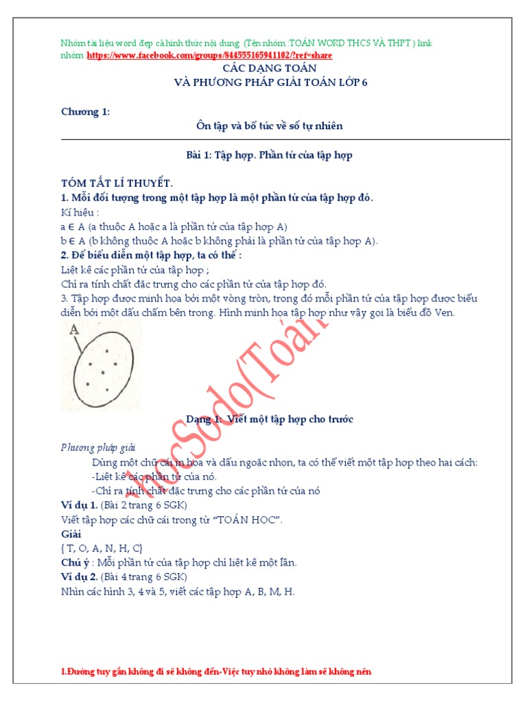 Word Phân Lo I - Phương Pháp Gi I Toán 6-C Năm | PDF