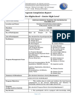 Sample Program Completion Report