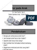 Tidur Pada Anak. PPT - DF