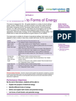 FORMS OF ENERGY LESSON PLAN