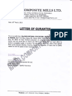 Letter of Guarantee