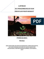 Rencana Pengembangan dan Pemberdayaan Masyarakat Desa Poncosari dan Banaran 2019