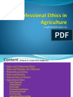 Professional Ethics in Agriculture