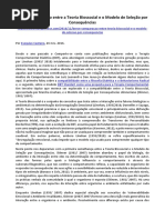 ARTIGO - PSICOLOGIA - Breve Comparação entre a Teoria Biossocial e o Modelo de Seleção por Consequências (Comporte-se).docx