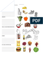 WORKSHEET Food and Groups