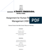 External Factors That Affect Human Resource Planning