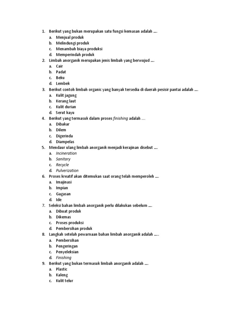 Berikut Yang Bukan Merupakan Satu Fungsi Kemasan Adalah
