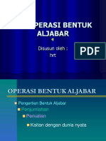 Operasi Aljabar