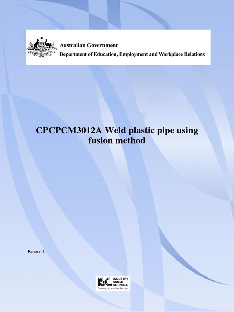 HDPE Plastic PIPE FUSION WELDING WORK METHOD STATEMENT 01 PDF PDF