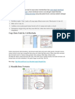 Tips & Tutorial Mengggunakan Excel 