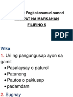 Scope and Sequence Filipino 5