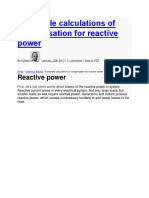 4 Example Calculations of Compensation For Reactive Power