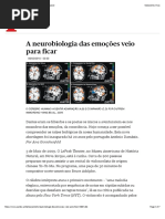 A neurobiologia das emoções veio para ficar