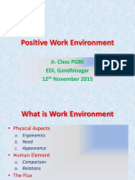 Positive Work Environment - Nov - 2016