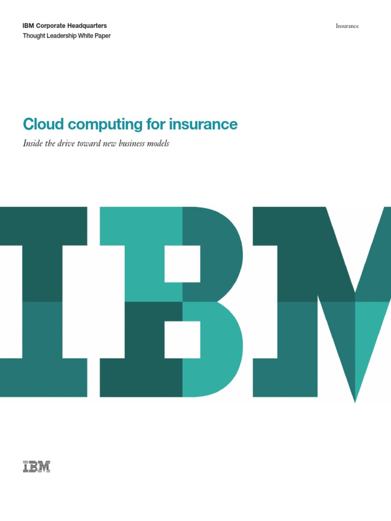 Use of Cloud Computing For Insurance | PDF | Cloud Computing | Analytics