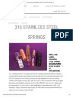 316 Stainless Steel Springs & Clips - M & S Spring Company, Inc