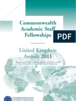 Commonwealth Academic Staff Fellowships: - United Kingdom Awards