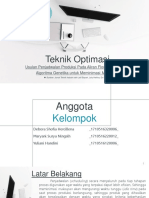 TEKNIK OPTIMASI ALGORITMA GENETIKA CDS (Campbell, Dudek, Smit) 