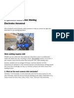 8 Questions About Stick Welding Electrodes Answered - MillerWelds PDF
