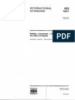 ISO 1817-2005 Rubber, vulcanized - Determination of the effect of liquids