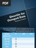 Quartile For Grouped Data