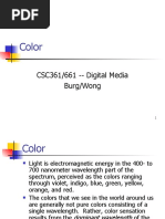 Color: CSC361/661 - Digital Media Burg/Wong