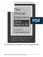 Download The Clinical Interview Using DSM IV TR Vol 1 Fundamentals PDF