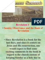 Revelation Seminars Sunday Observance and The Book of Revelation