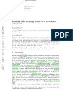 Sharper asset ranking from total drawdown durations