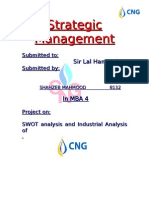 Project 0n Swot' and Industrial Analysis of CNG Station