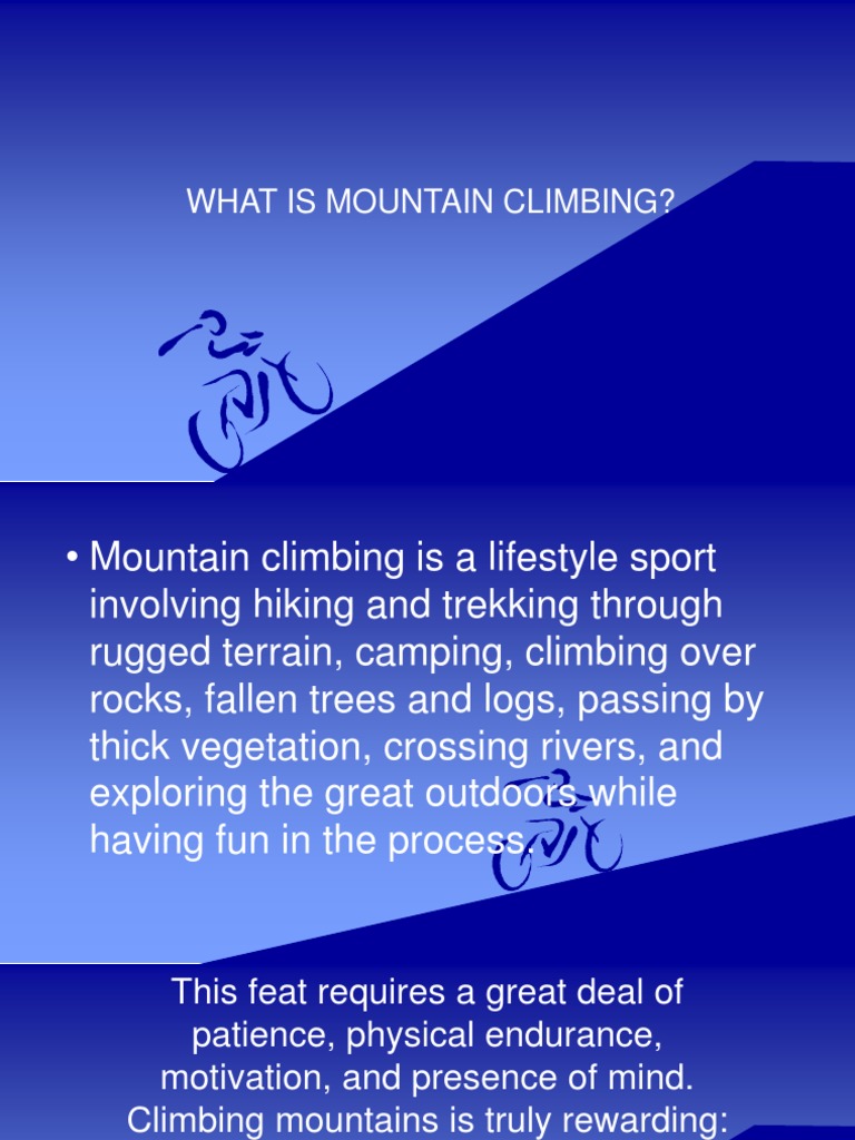 What Is Mountain Climbing PDF Mountaineering Hiking
