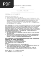 Download Winter 2008  International Society for Environmental Ethics Newsletter by International Society for Environmental Ethics SN44740552 doc pdf