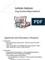 Systems Analysis: Determining System Requirements