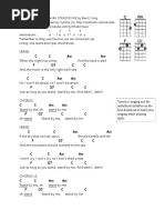 STAND BY ME - Beginner Ukulele Chord Chart PDF