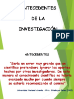 Antecedentes de investigación