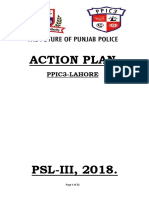 Action Plan PPIC3 PSL 2018 (Latest) PDF