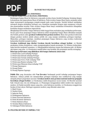 Rangkuman Sejarah