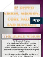 THE DepEd Vision, Mission, Core Values