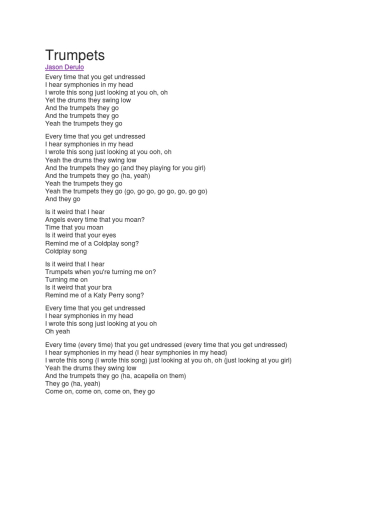 Trumpets Stay Go PDF