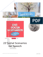 22 Social Scenarios For Speech Therapy Practice