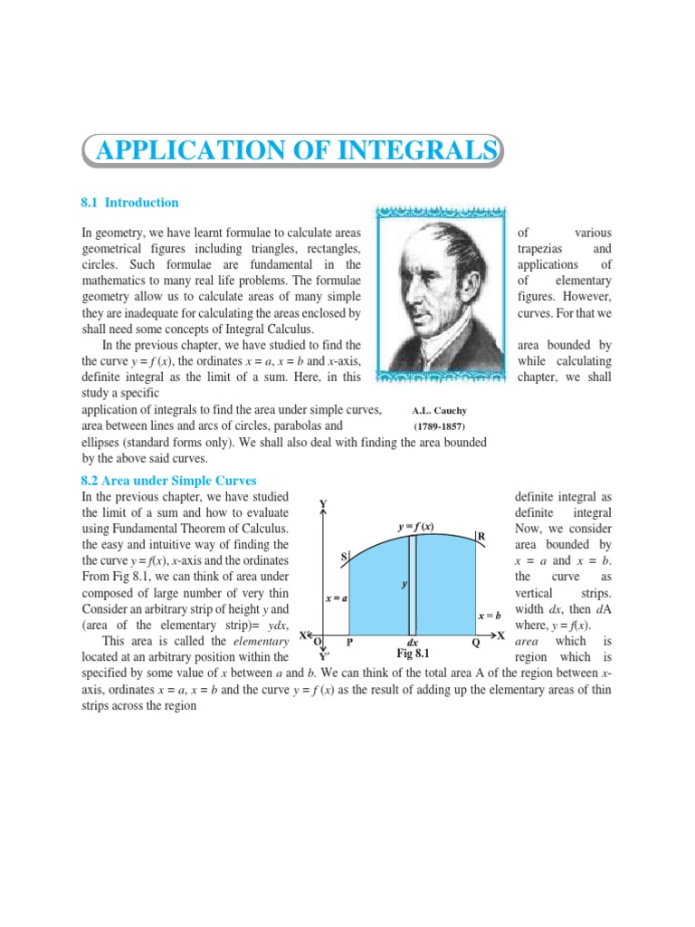 APPLICATION OF INTEGRALS | Integral | Area
