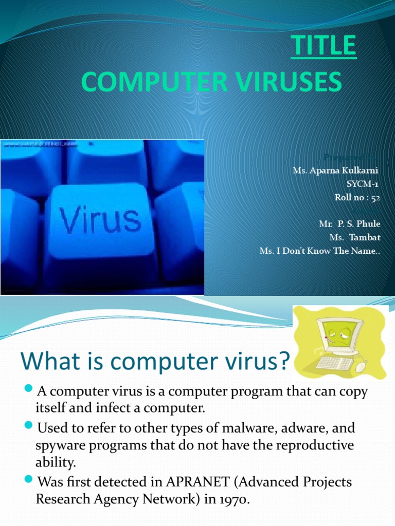 Understanding Computer Viruses | PDF | Computer Virus | Antivirus Software