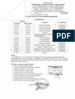 Structura Anului Universitar 2020 2021 FMF Oradea HS 62 Din 16.12.2019 Anexa 6