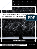 Rapport D'aurore Bergé Au Premier Ministre - Emancipation Et Inclusion Culturelles - #Culturepourtous